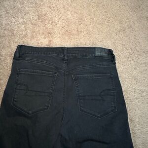 American Eagle Outfitters Black Ripped Skinny Jeans size 6